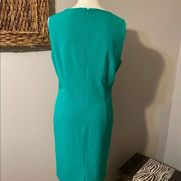 Calvin Klein Kelly Gold Chain Sides Sheath Dress - Picture 5 of 7